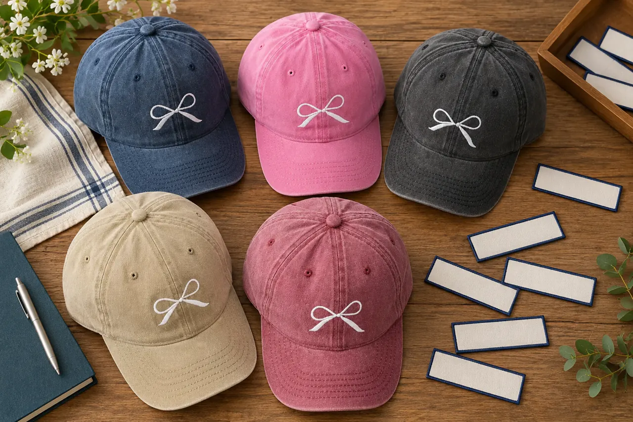 Separate name strips and cap references make the variable-data brief easier to review.