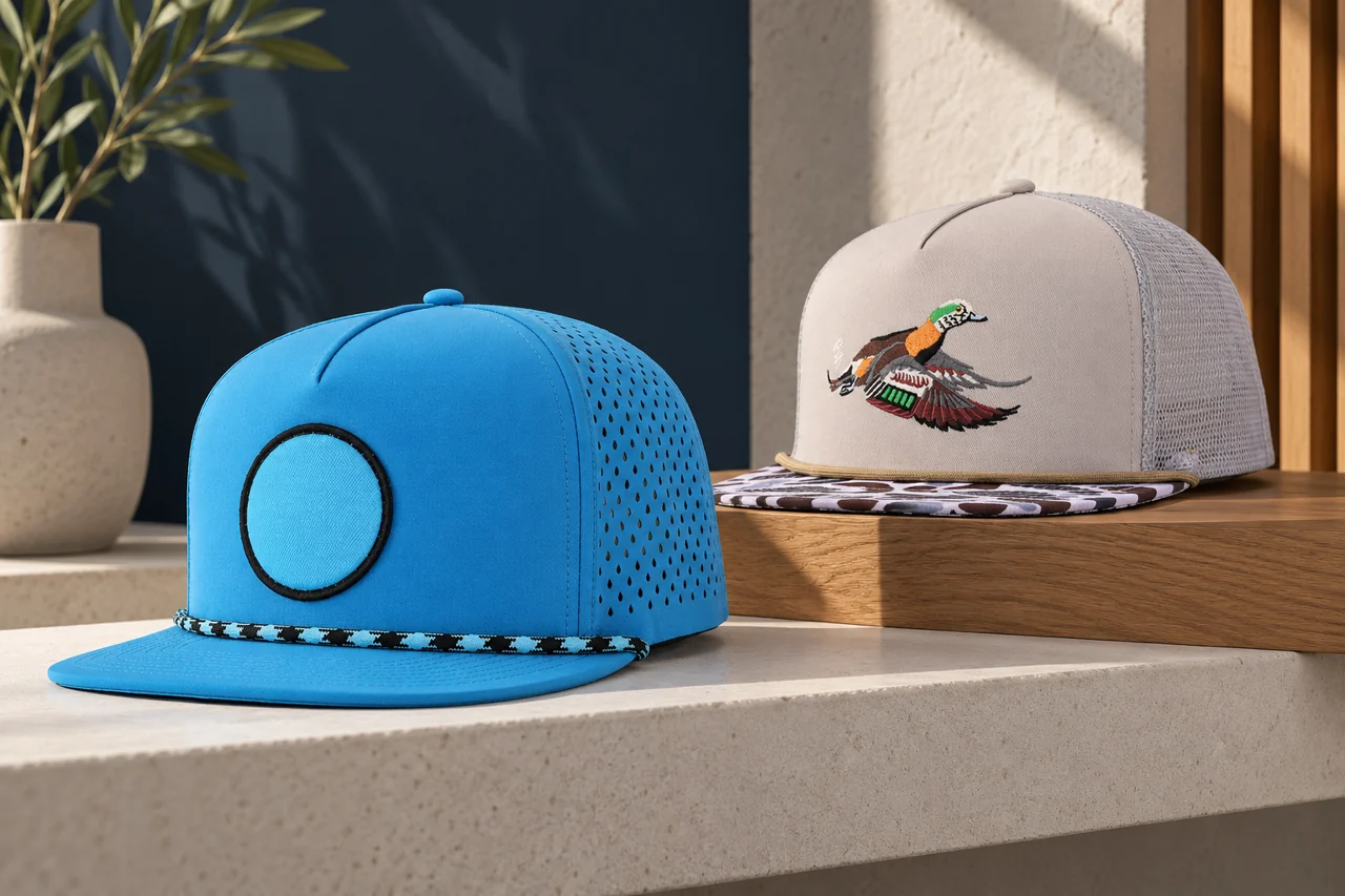 Separate colourways can retain the same cap family while making different visual statements.