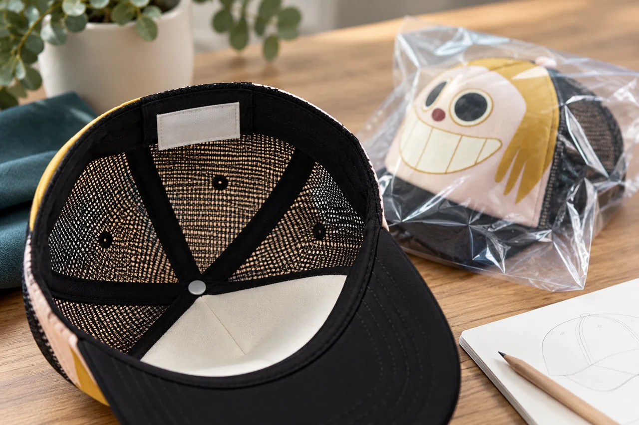 Inside labels and individual packing details help connect the product with its receiving identity.