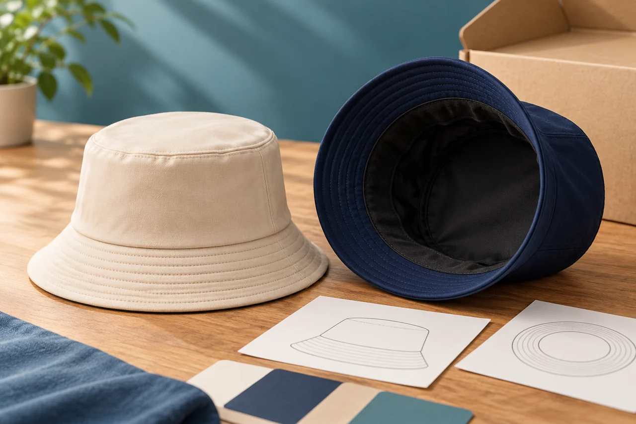 Inside and outside hat views support a product-specific review of the selected construction.