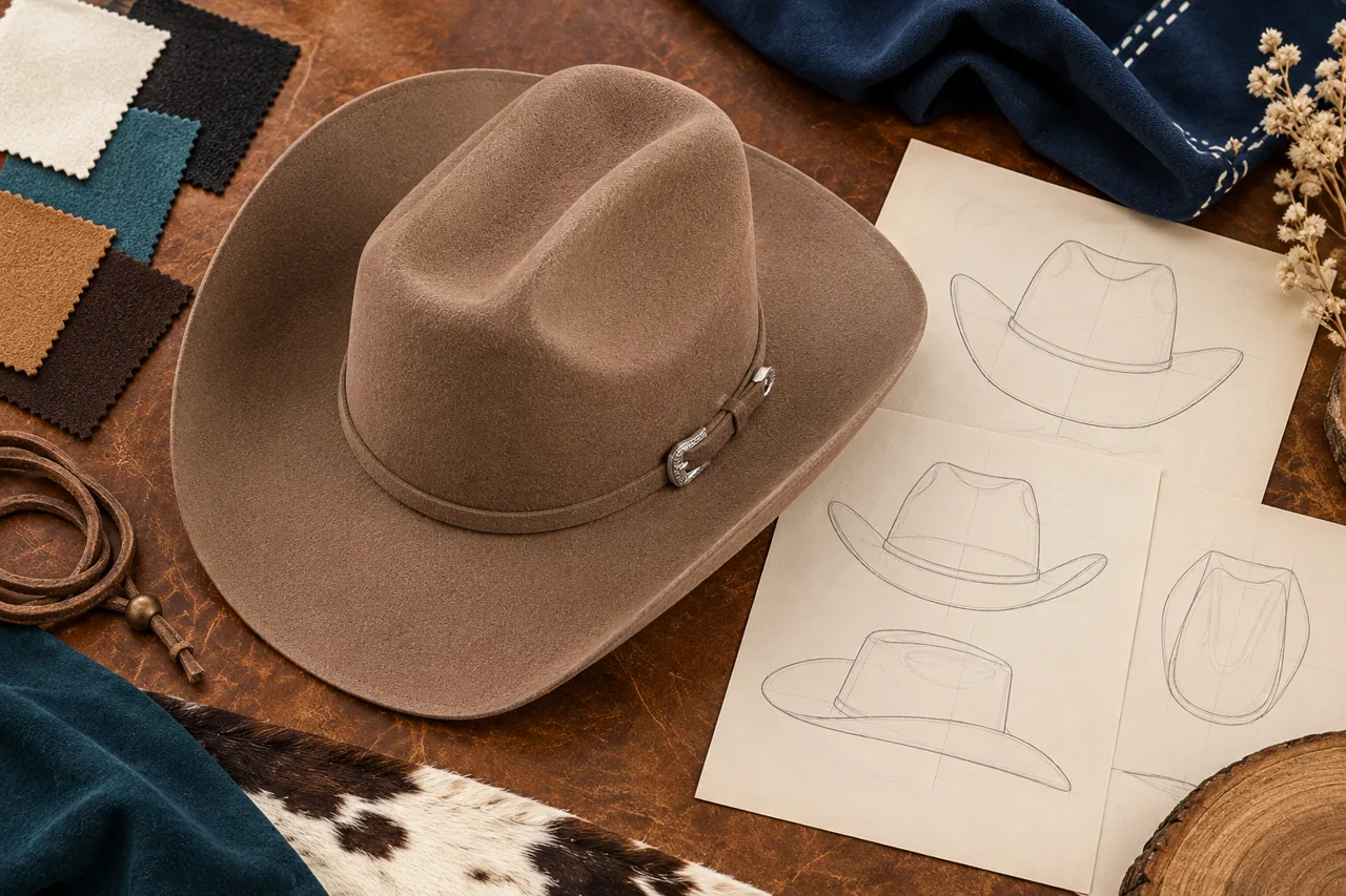 Profile sketches and material references help organise the shape and trim discussion.