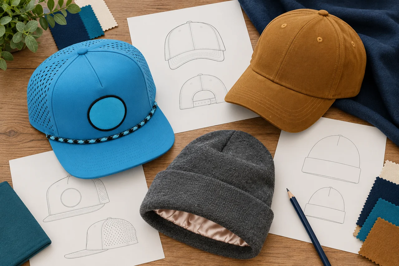Blank artwork and colour references help organise the merchandise development pack.