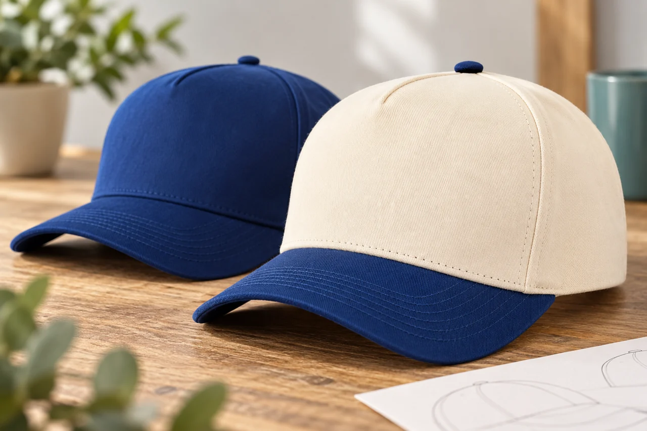 Front fabric and visor stitching remain part of the complete cap specification.