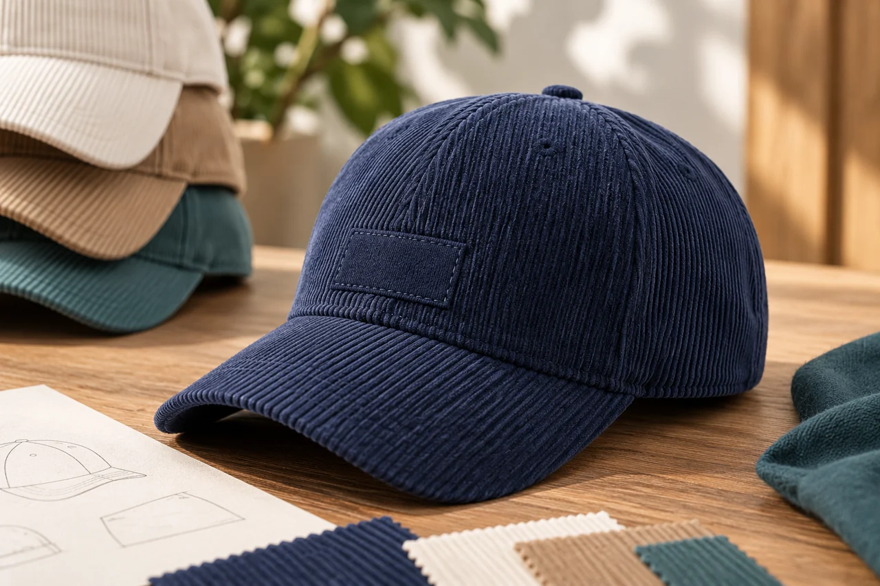 A close material view helps discuss a quieter branding approach without relying on promotional claims.