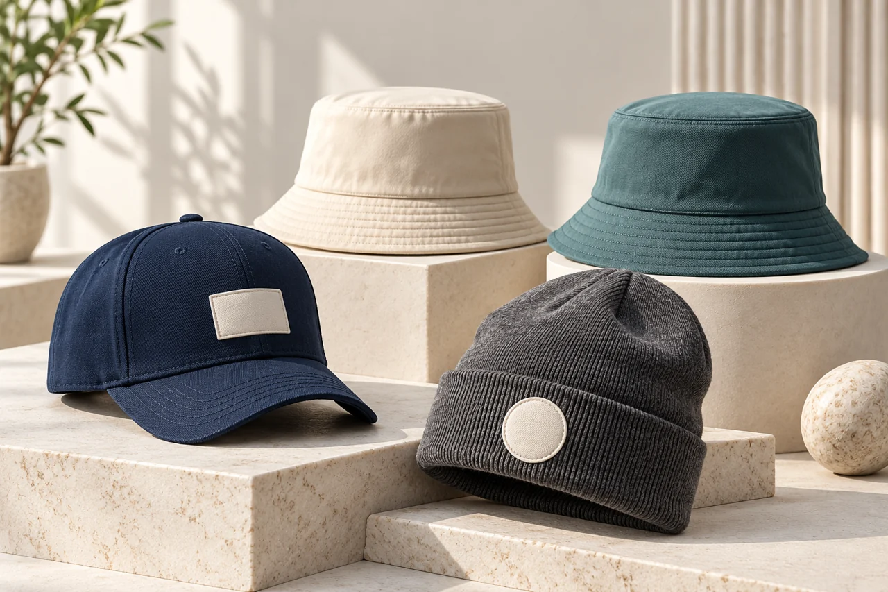 A complete presentation brings the selected hat and order scope together.