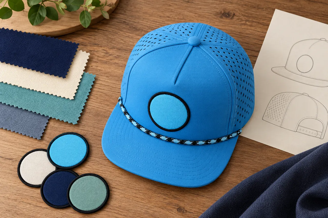 Material and decoration references help turn the visual direction into a component brief.
