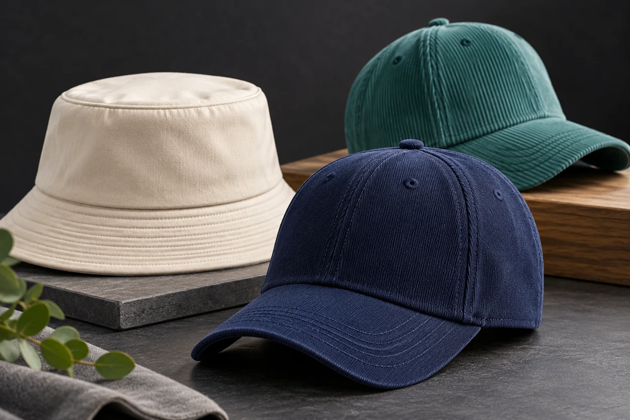 Construction detail is part of the staff-hat specification.