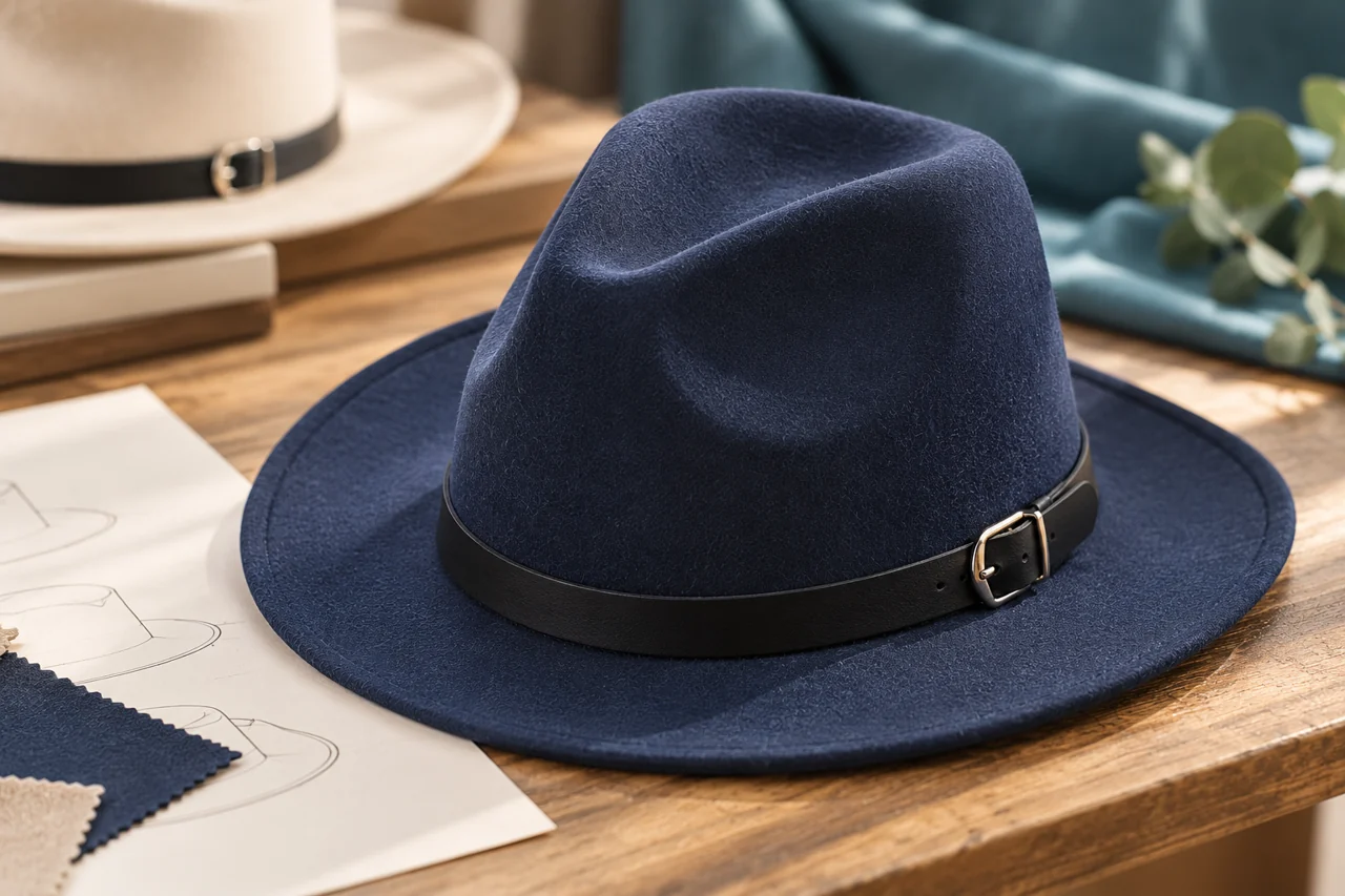 The crease, surface and band give a material discussion useful visible detail.