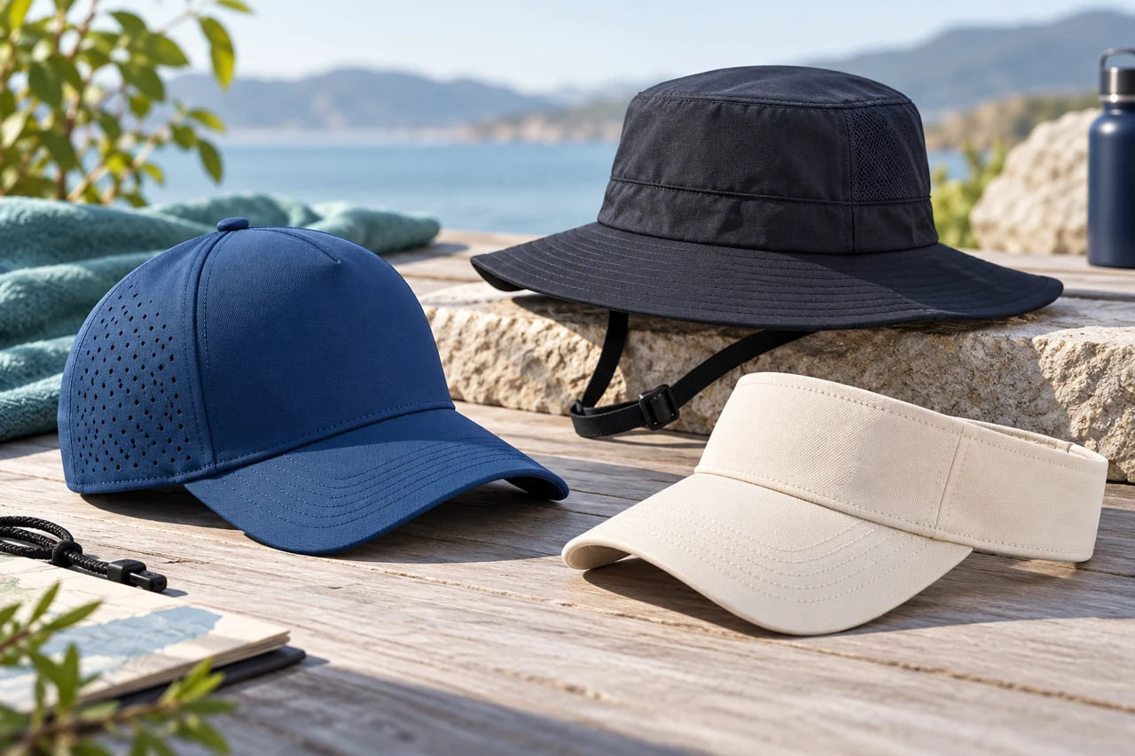 Caps, visors and brimmed styles offer different sports and outdoor starting points.