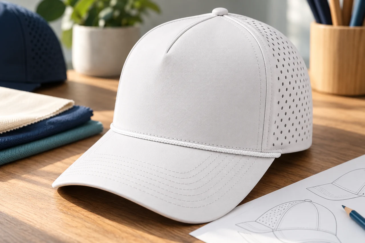 A blank front panel makes the seam and available decoration area easier to review.