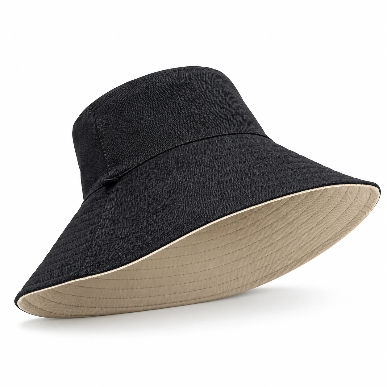 Wholesale Summer Fashion Double Sided Wide Brim Bucket Fisherman Hat for Sports Outdoor Travel Cycling Daily Use with String