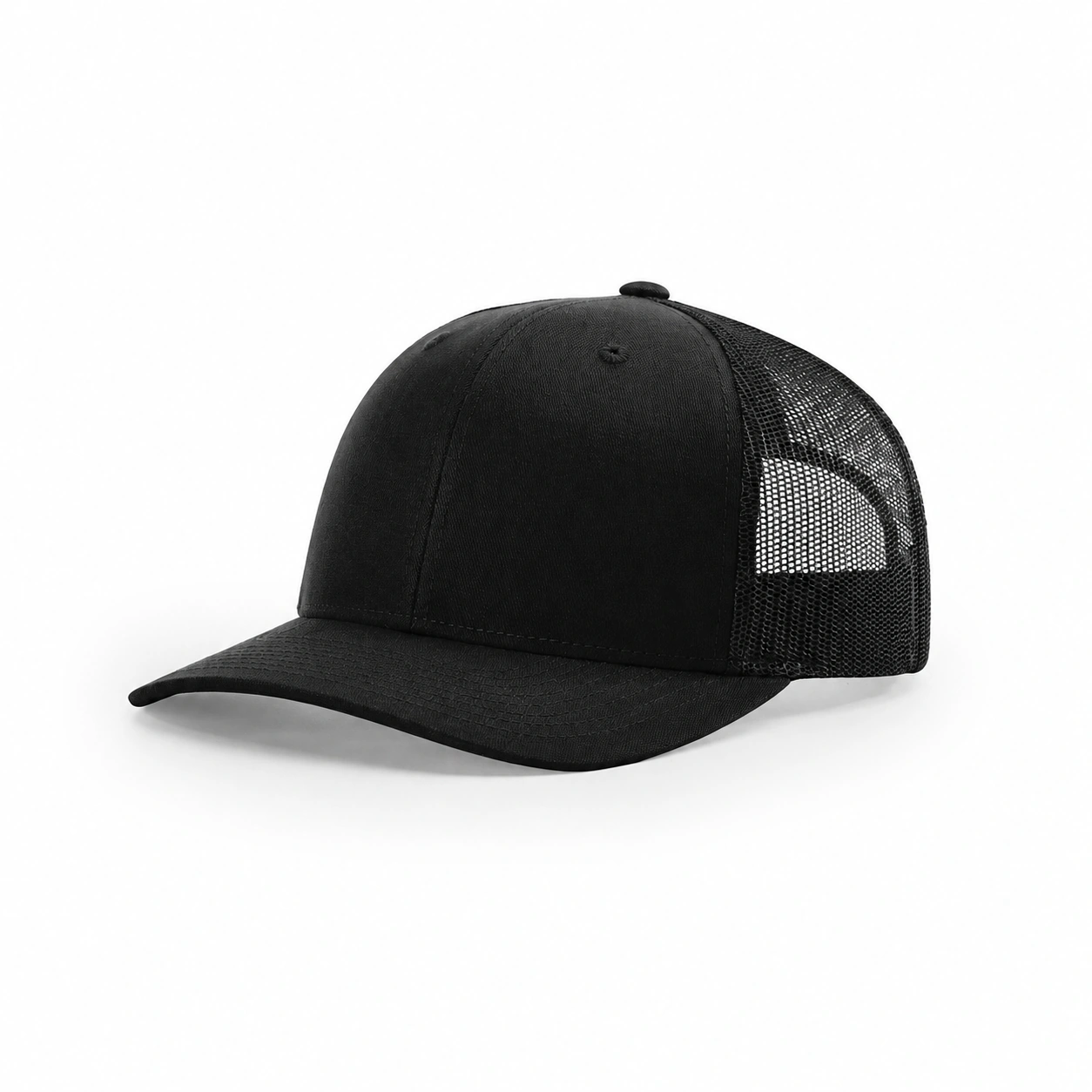 Wholesale Custom High Quality 6 Panel Customized Color Cotton Twill Rubber Patch Logo Gorras Trucker Mesh Hat Cap